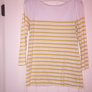 Yellow and White Striped Shirt